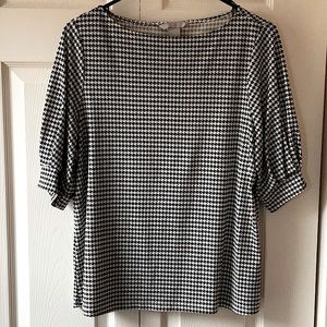Houndstooth H&M blouse